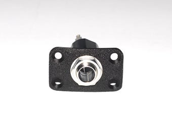 Ibanez RG 421 EX and Gio,AZES,RG7,Grg,Grx electric guitar output jack with black 3D printed plate,fits guitars with mono-unit output jack.