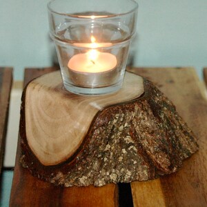 Black Walnut candle/votive/tea light display stand
