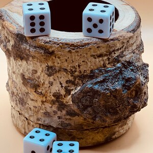 Wood dice cup Aspen image 2