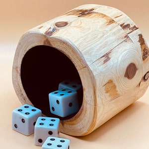 Wood dice cup Cedar image 1