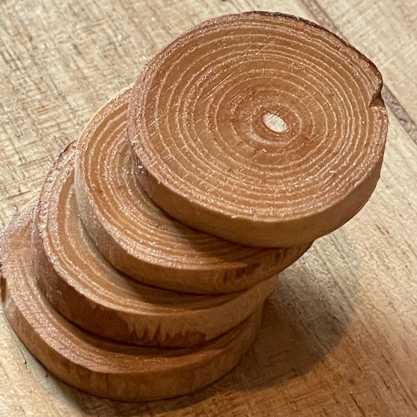 Pear tree wood buttons-4 pc set