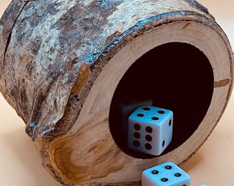 Wood dice cup - Aspen