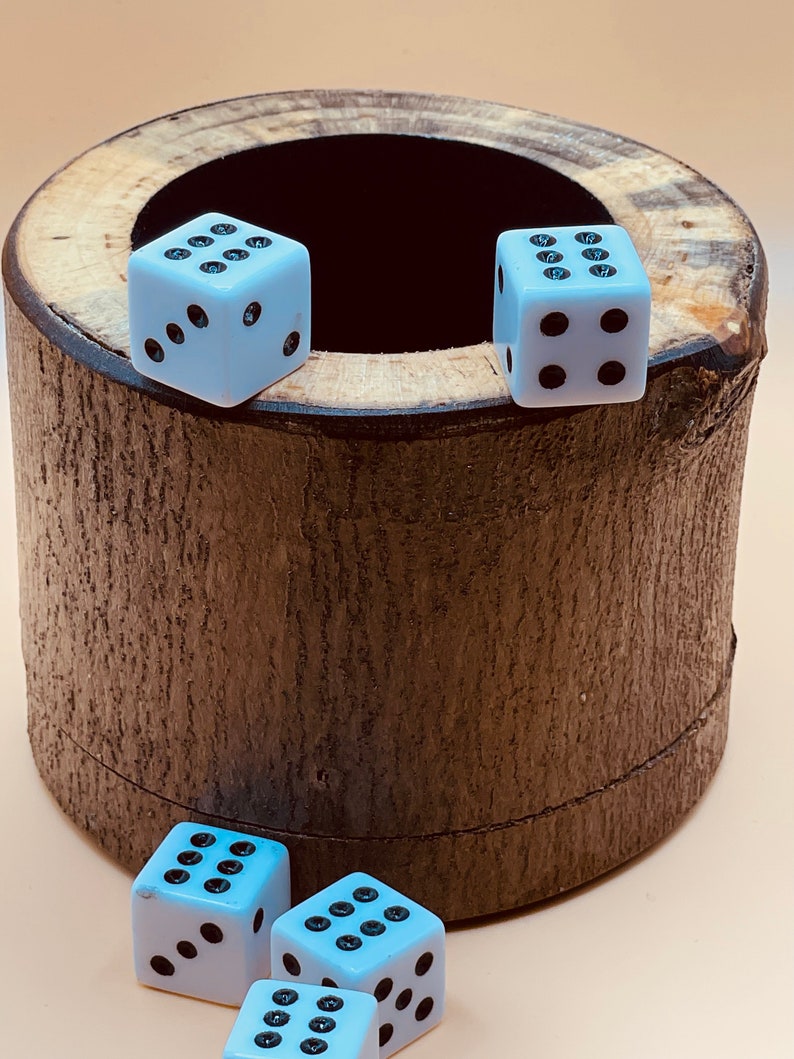 Wood dice cup Silver Maple imagem 2