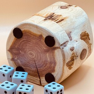 Wood dice cup Cedar image 3