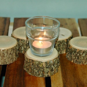Hickory candle/votive display stands - 5 pc. set