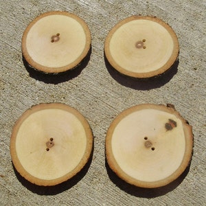 Maple craft buttons-4 pcs.-large