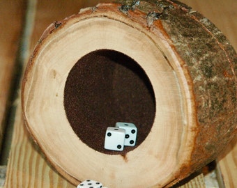 Wood dice cup - Red Maple