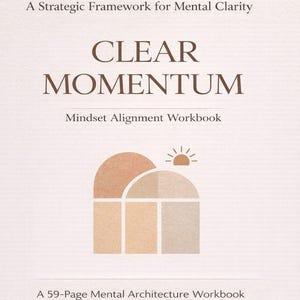 Mindset Workbook for Women | Printable Self Growth Journal | Clarity & Goal Setting Planner | Digital Download PDF