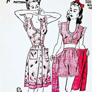 1940s Playsuit Pattern, Crop Top, High Waist Shorts, Romper, Wrap Skirt Sewing Pattern Misses Size 12