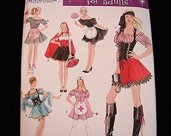 Women Costume Pattern Sexy Pirate Red Riding Hood French Etsy