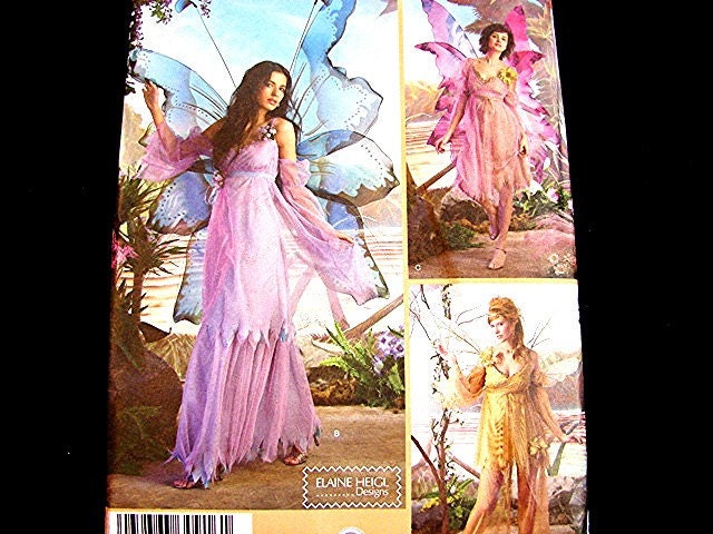Womens Fairy Costume Pattern Misses Adult size 6 8 10 12 UNCUT | Etsy