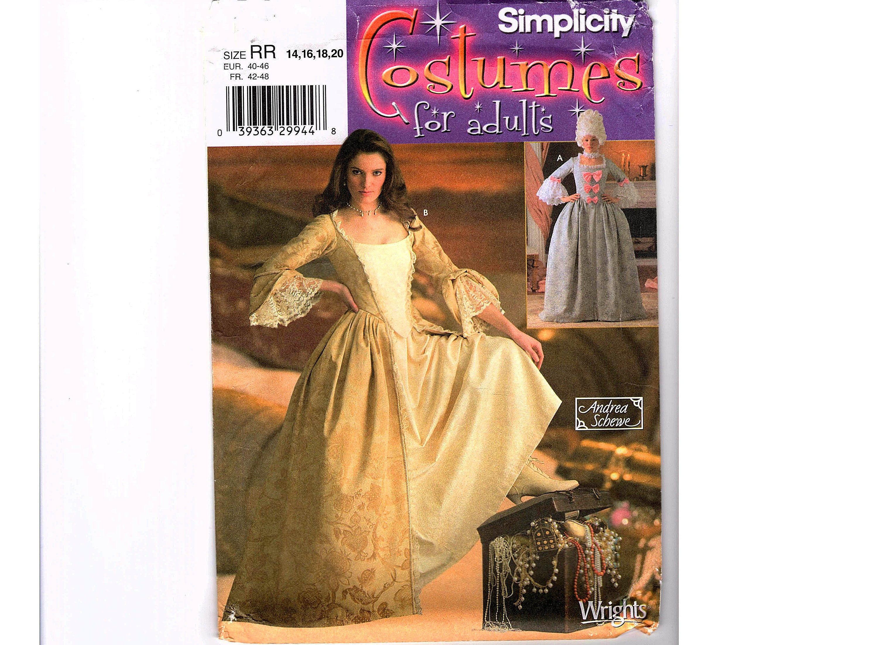 Historical Medieval Renaissance Dress Pattern Gown Costume Sewing ...