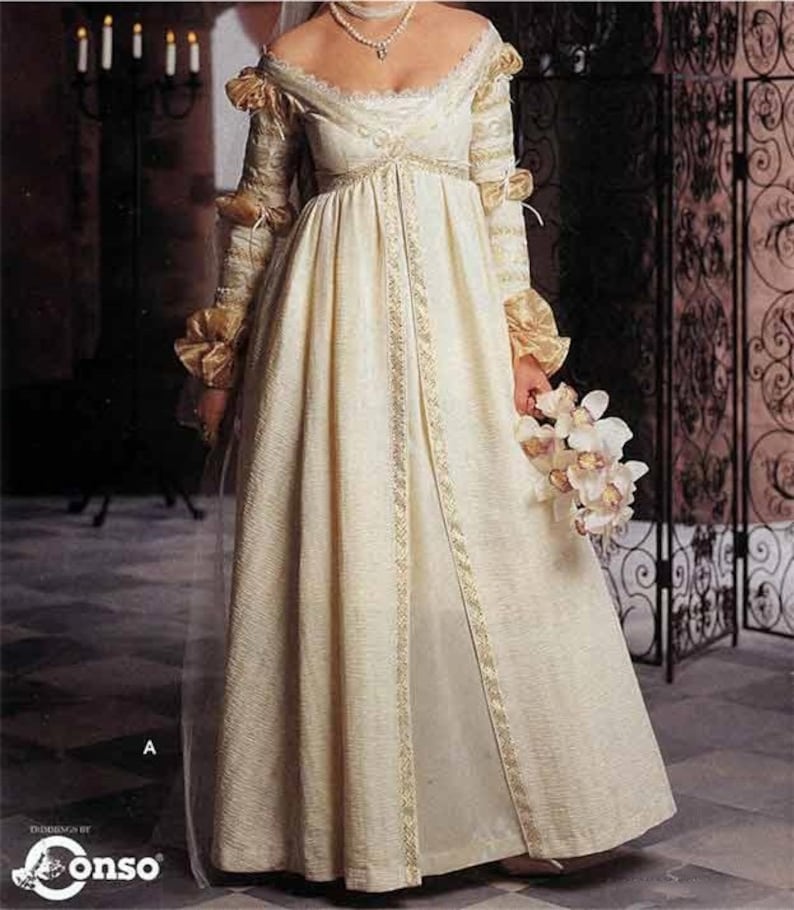 Simplicity The Ever After Dress Pattern Renaissance Wedding Gown Costume Pattern Misses Size 10 12 14 UNCUT