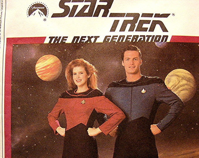 Star Trek Costume Pattern Next Generation Womens Adult Misses Etsy