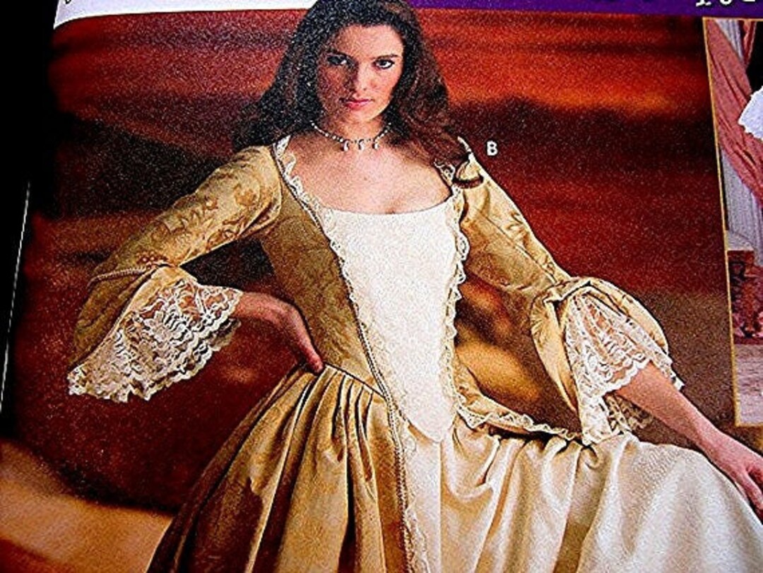 Historical Medieval Renaissance Dress Pattern Gown Costume Sewing ...