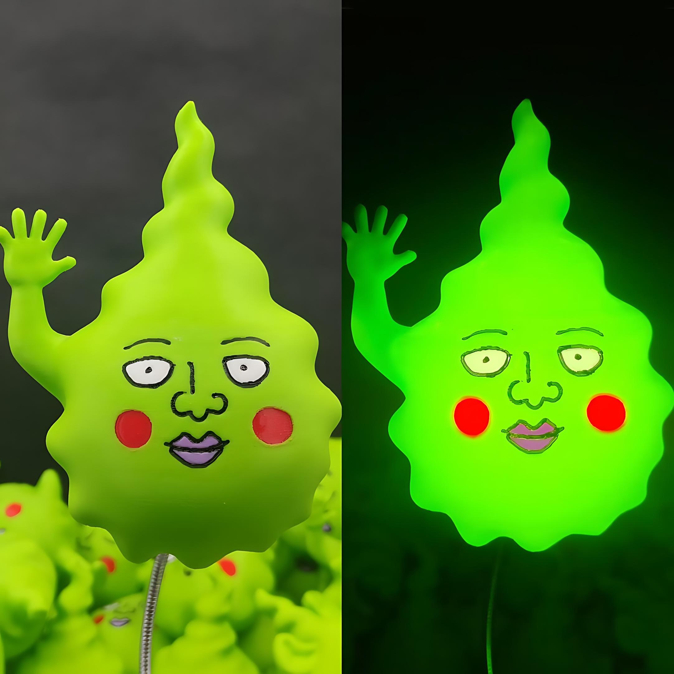 Dimple Hand-painted 3D Printed Night Light - Mob Psycho 100 Inspired ...