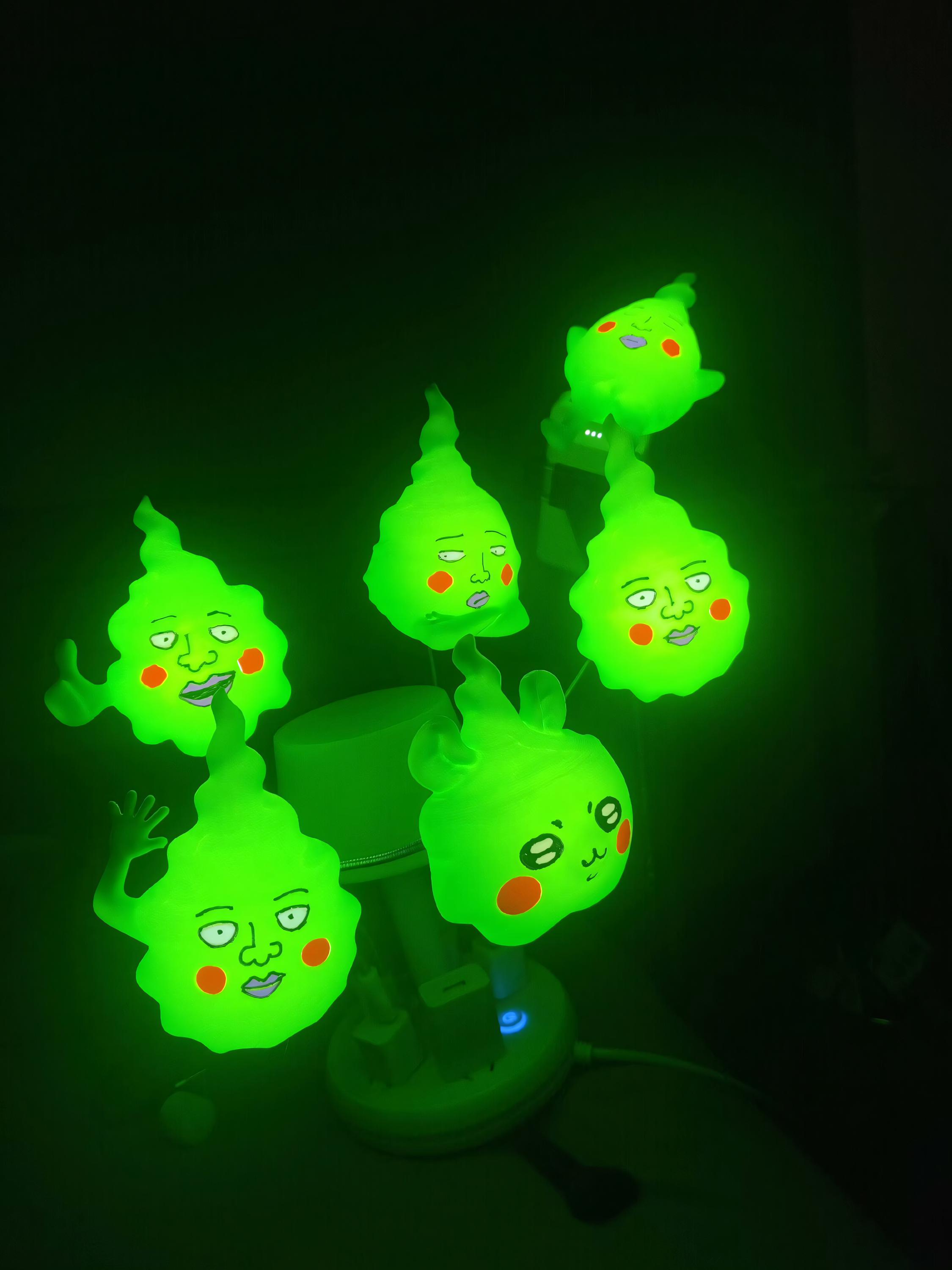 Dimple Hand-painted 3D Printed Night Light - Mob Psycho 100 Inspired ...