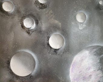 Spheres With Potential                  22 inch x 28 inch                 Original Painting