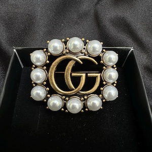 VTG Vintage Gucci Bronze Brooch