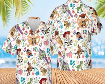 Toy Story Hawaiian Shirt, Magical Castle Hawaiian Gift, Woody Buzz Lightyear Button Up Shirt, Best Hawaii For Toy Story Lovers
