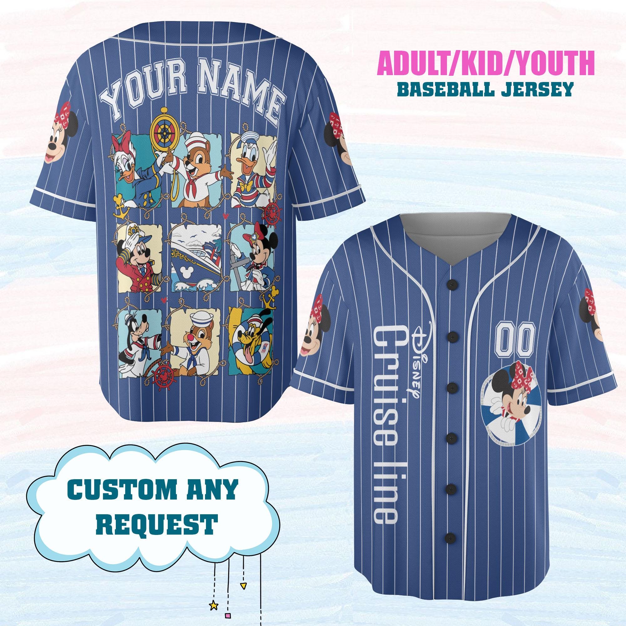 Discover Personalized Minnie Cruise Line Baseball Jersey, In My Disney Cruise Era Sport Team, Disney Vacation Jersey, Minnie Girl cruise sport
