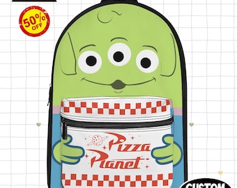 Disney Alliens Toy Story Pizza Planet Cute Backpack, Kids School Bag, Back to school  Backpack, Cute Kids Backpack, Birthday Gift, Fun Bag