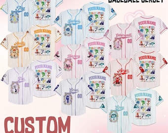 Personalized Inside Out Characters Collection Baseball Jersey,  Characters Jersey,  Inside Out 2 Jersey, Baseball Sport Team