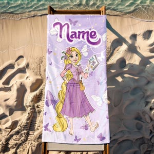 Rapunzel Beach Towel - Etsy