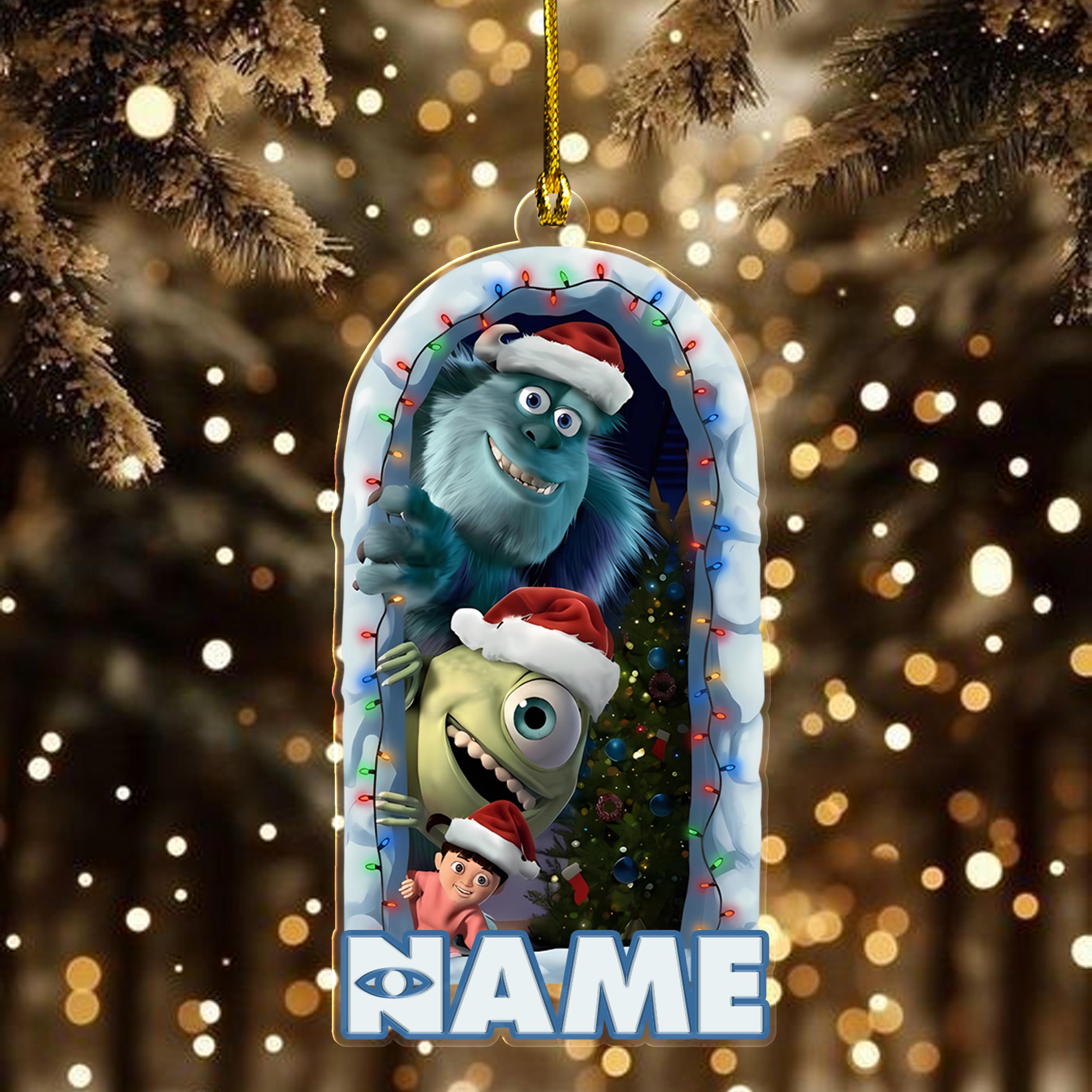 Discover Custom Disney Monsters inc Christmas Ornament, Sully Mike Boo Monster Characters, Disney Family Xmas Tree Decor