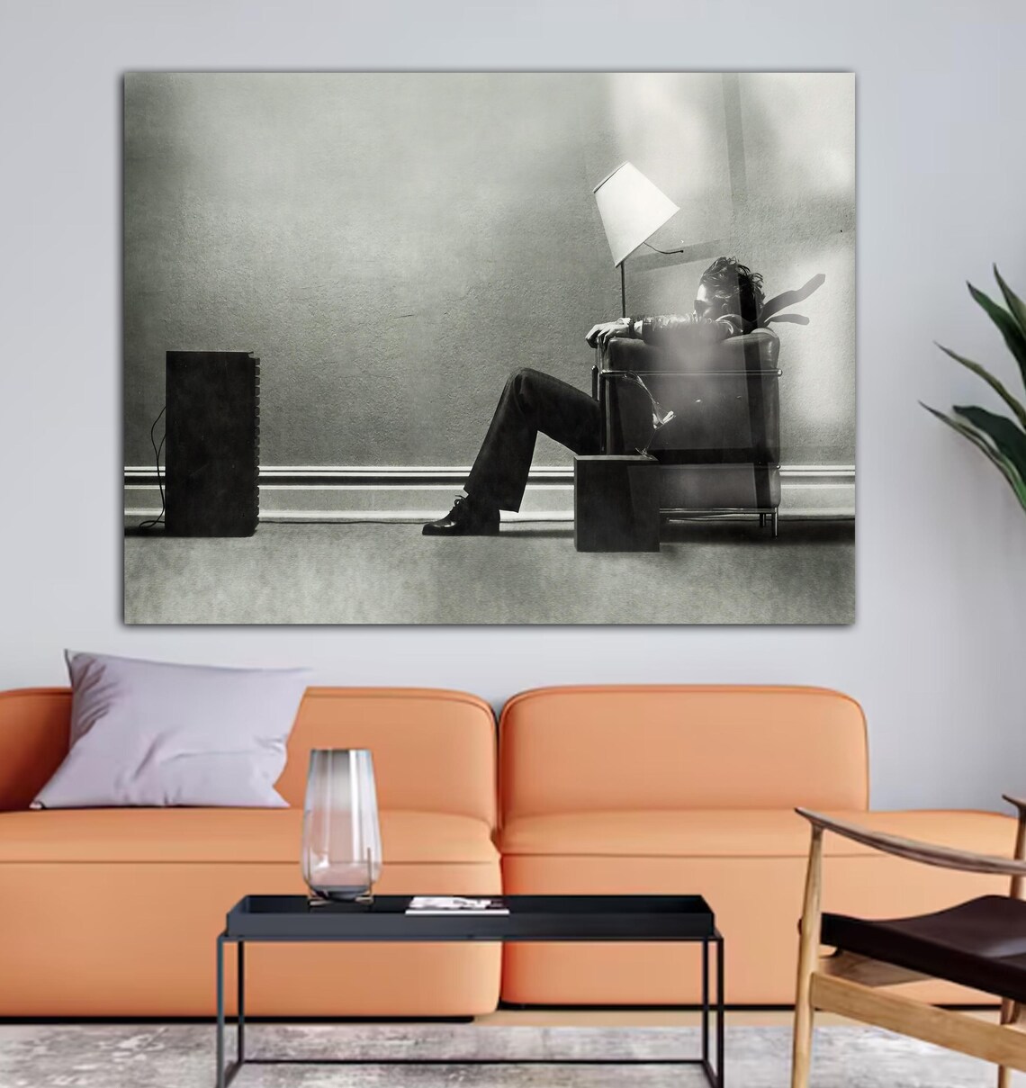 Tableau Toile The Blown Away Guy 1979 - Déco Murale Rétro Années 70