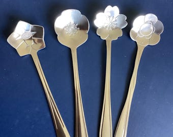 Silver Hamster Flower Spoon - Forage Spoon