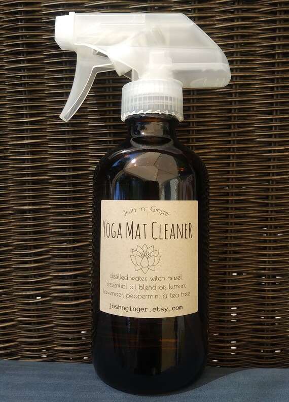 Yoga Mat Cleaner Spray 8 Oz Glass Trigger Bottle Tea Tree Etsy