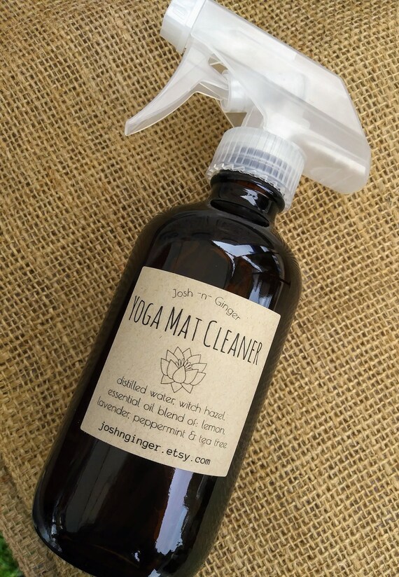 Yoga Mat Cleaner Spray 8 Oz Glass Trigger Bottle Tea Tree Etsy