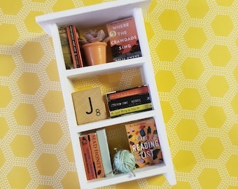Benutzerdefiniertes Mini Bücherregal ~ Miniaturbuch Liebhaber Geschenk ~ Leser Dekor ~ Such dir deine Bücher aus!