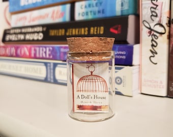 Individual Single Custom Mini Book Glass Decor - Display your favorite book - Bookish bookshelf decor