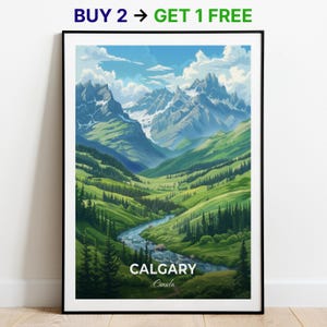 Calgary Reiseposter Fish Creek Provincial Park Wand Kunst Kanada Poster City Print City Poster Home Dekor Stadtbild Kunstwerk