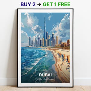 Dubai Reiseposter Jumeirah Beach Wand Kunst Druck Vereinigte Arabische Arabische Arabische Vereinigten Arabischen Arabische Vereinigten Arabischen ArabischemirA Licht