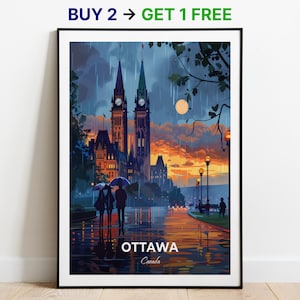 Ottawa Reiseposter Kanadisches Museum Der Natur Wand Kunst Druck Kanada Poster City Print City Poster Wohnkultur Stadtbild Kunstwerk Wandbehang