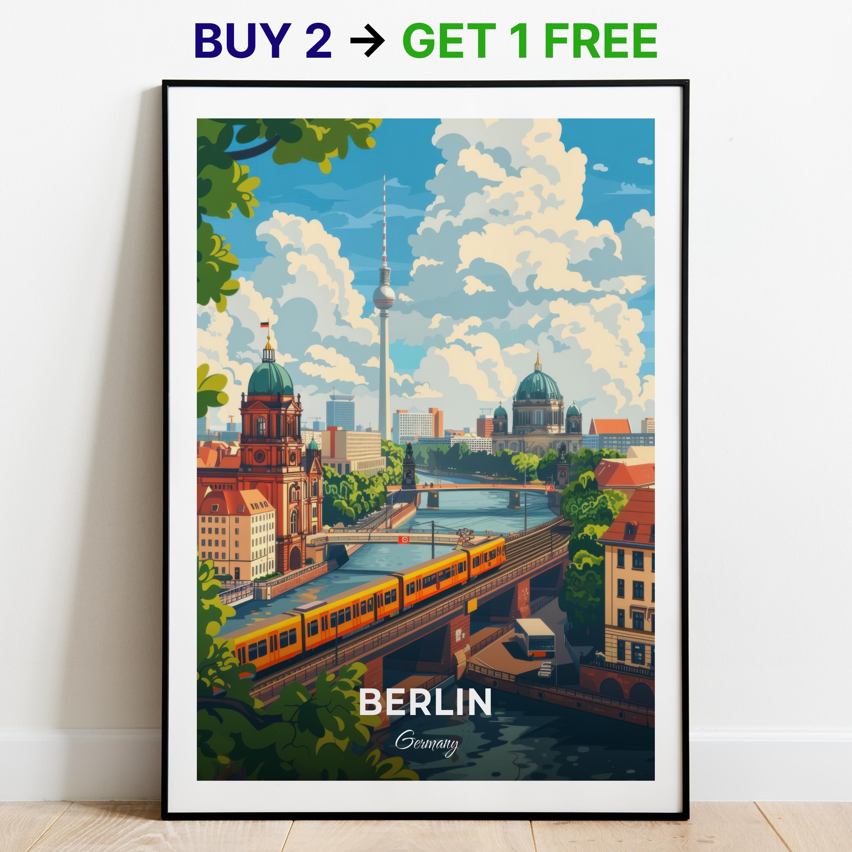 Berlin Poster - Etsy