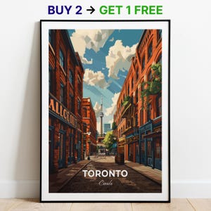 Toronto Reiseplakat Brennerei Bezirk Wand Kunst Druck Kanada Poster City Druck City Poster Wohnkultur Stadtbild Kunstwerk Kunst Liebhaber Geschenk