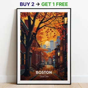 Boston Reiseposter The Freedom Spuren Wand Kunst Druck USA Poster City Print City Poster Home Decor Stadtbild Kunstwerk Wandbehang