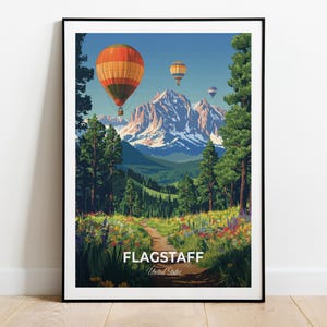 Flagstaff Travel Poster, , City Print, Cityscape Artwork, Birthday, Wedding Gift, Wall Art, Location Print, Home Decor, Traveler Gift