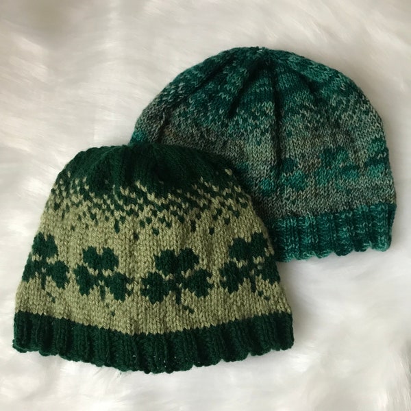 Knitted Hat Pattern - Sham-Ombre Hat