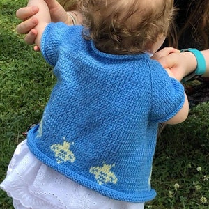 Knitted Cardigan Pattern - Sweet As Honey Cardigan