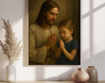 Christian Wall Art for Kids Room – Inspirational Bible Verse Print – Nursery Christian Decor – Faith Wall Art for Boys and Girls