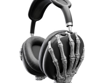 Skull Silver Chrome Airpods Max Attachment - Skeleton Headset