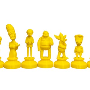 Simpsons Chess Pieces Set – Unique Collectible Chess Pieces
