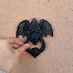 Gothic Gargoyle Door Knocker - Wall Art Decor