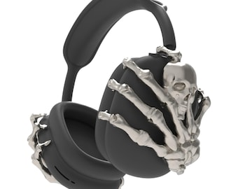 3D Printed Airpods Pro Case: Silver Skull Skeleton Design - Etsy