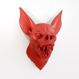 Vampire Bat Wall Decor – Halloween Horror Bust | Gothic Wall Sculpture